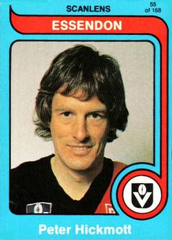 1980 Scanlens VFL #55 Peter Hickmott Front